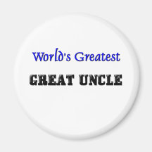 World's Greatest Great Uncle Refrigerator Magnets