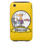 WORLDS GREATEST GRILLER MEN CARTOON iPhone 3 TOUGH CASES