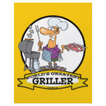 WORLDS GREATEST GRILLER MEN CARTOON CUSTOM FLYER