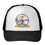 WORLDS GREATEST GRILLER MEN CARTOON HATS