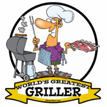 WORLDS GREATEST GRILLER MEN CARTOON CUT OUTS