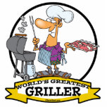 WORLDS GREATEST GRILLER MEN CARTOON CUT OUTS