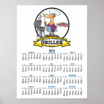 WORLDS GREATEST GRILLER MEN CARTOON PRINT