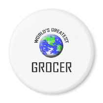 World's Greatest Grocer magnets by jobshirt World's Greatest Grocer magnets