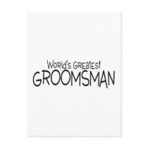 Worlds Greatest Groomsman Post Cards