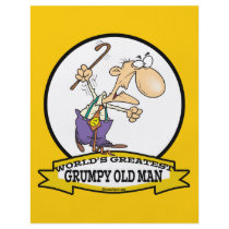 WORLDS GREATEST GRUMPY OLD MAN CARTOON FULL COLOR FLYER
