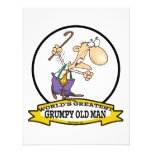WORLDS GREATEST GRUMPY OLD MAN CARTOON INVITATIONS