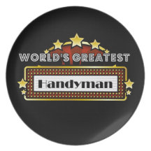 World's Greatest Handyman Dinner Plates