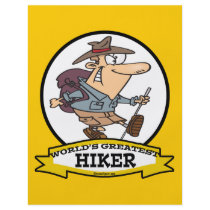 WORLDS GREATEST HIKER MEN CARTOON FULL COLOR FLYER
