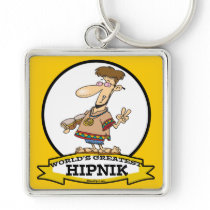 WORLDS GREATEST HIPNIK MEN CARTOON KEYCHAIN