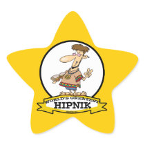 WORLDS GREATEST HIPNIK MEN CARTOON STICKER
