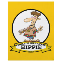 WORLDS GREATEST HIPPIE MEN CARTOON CUSTOM FLYER