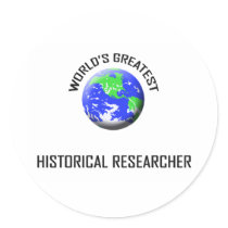 World's Greatest Historical Researcher stickers