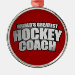 Worlds Greatest Hockey Coach Ornament