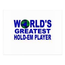 World's Greatest Hold-Em Player Post Cards