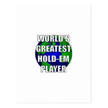 World's Greatest Hold-Em Player Post Cards