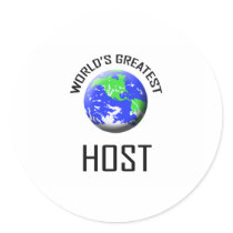 World's Greatest Host stickers
