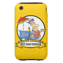 WORLDS GREATEST HOT DOG VENDOR MEN CARTOON TOUGH IPHONE 3 COVER