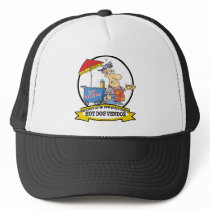 WORLDS GREATEST HOT DOG VENDOR MEN CARTOON HAT