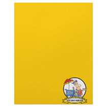 WORLDS GREATEST HOT DOG VENDOR MEN CARTOON PERSONALIZED LETTERHEAD