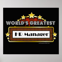 World's Greatest HR Manager Poster