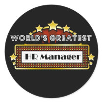 World's Greatest HR Manager Sticker