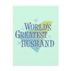World's Greatest Husband Postcard