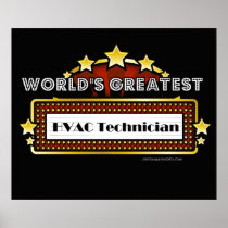 World's Greatest HVAC Technician Poster