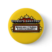 World's Greatest Insurance Claims Representative buttons