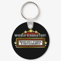 World's Greatest Insurance Claims Representative keychains
