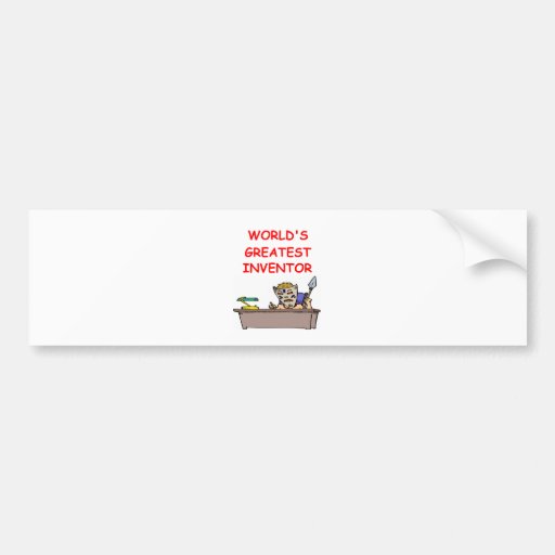 world's greatest inventor bumper sticker