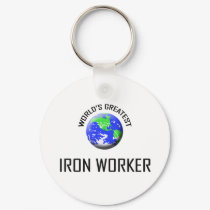 World's Greatest Iron Worker keychains by jobshirt World's Greatest Iron Worker keychains