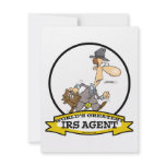 WORLDS GREATEST IRS AGENT CARTOON invitations