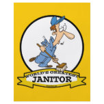 WORLDS GREATEST JANITOR CARTOON CUSTOM FLYER