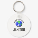World's Greatest Janitor keychains by jobshirt World's Greatest Janitor keychains