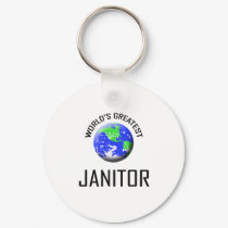 World's Greatest Janitor keychains
