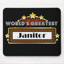 World's Greatest Janitor Mouse Pads