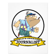 WORLDS GREATEST JOURNALIST MEN CARTOON ANNOUNCEMENT