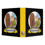 WORLDS GREATEST KNITTER CARTOON BINDERS