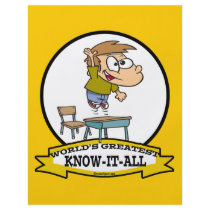 WORLDS GREATEST KNOW-IT-ALL BOY CARTOON FLYERS