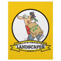 WORLDS GREATEST LANDSCAPER MEN CARTOON PERSONALIZED FLYER