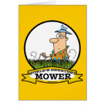 WORLDS GREATEST LAWN MOWER MEN CARTOON cards