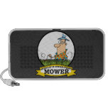 WORLDS GREATEST LAWN MOWER MEN CARTOON LAPTOP SPEAKERS