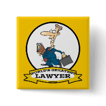 WORLDS GREATEST LAWYER II MEN CARTOON BUTTONS