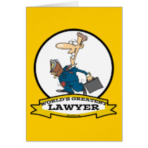 WORLDS GREATEST LAWYER II MEN CARTOON CARD