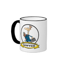 WORLDS GREATEST LAWYER II MEN CARTOON COFFEE MUG