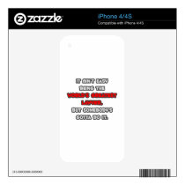 World's Greatest Lawyer Joke Skin For The iPhone 4S