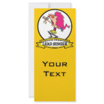WORLDS GREATEST LEAD SINGER FEMALE CARTOON RACK CARD TEMPLATE