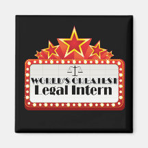 World's Greatest Legal Intern Refrigerator Magnet