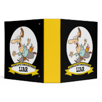 WORLDS GREATEST LIAR CARTOON BINDERS